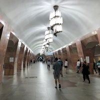 Photo taken at metro Marksistskaya by Yuri G. on 7/5/2021