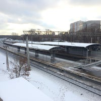 Photo taken at Ж/д платформа «Яуза» by Yuri G. on 12/24/2016