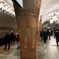 Photo taken at metro Marksistskaya by Yuri G. on 12/24/2021