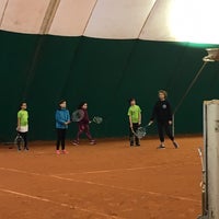 Photo taken at Tennis Club Ixelles by Laura on 1/13/2018