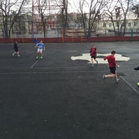 Photo taken at Стадион гимназии № 50 by Danila Z. on 2/25/2016