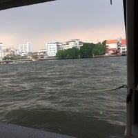 Photo taken at Dindaeng Cross River Ferry Pier by Mai H. on 2/25/2018