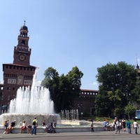 Photo taken at Sforza Castle by Thoranin T. on 6/8/2015