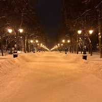 Photo taken at Аллея Победы by Danil Z. on 1/1/2022