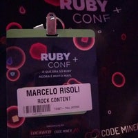 Photo taken at RubyConfBR by Marcelo R. on 9/23/2016