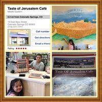 Foto scattata a Taste Of Jerusalem Cafe da Liz G. il 7/20/2015