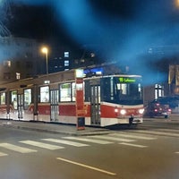 Photo taken at Špitálská (tram) by Pavel T. H. on 12/2/2015