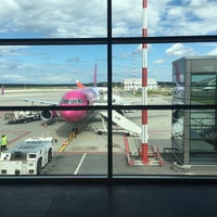 Photo taken at Riga International Airport (RIX) by Viktorija Ā. on 8/6/2017