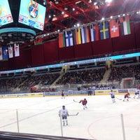 Photo taken at Chizhovka-Arena by Tanya T. on 1/6/2016