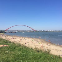 Photo taken at пляж Бугринской рощи by Анастасия Г. on 8/5/2016