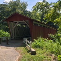 Photo taken at Everett Road Covered Bridge by Debbie E. on 8/20/2022