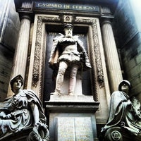 Photo taken at Monument de l&#39;amiral Gaspard de Coligny by Jason B. on 12/23/2012