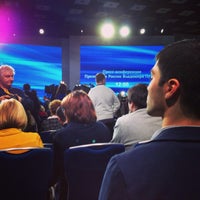 Photo taken at Пресс-конференция Владимира Путина 2013 by Igor M. on 12/19/2013