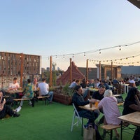 Photo taken at Dalston Roof Park by John X. on 7/16/2019