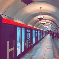 Photo taken at metro Krasnopresnenskaya by KHaleD ♎︎⁸¹ on 9/13/2021