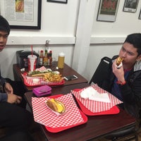 Photo taken at Fab Hot Dogs by Yasmin Elline L. on 12/17/2015