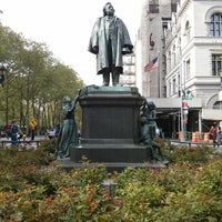 Photo taken at Cadman Plaza Henry Ward Beecher Monument by .oo. on 5/10/2013