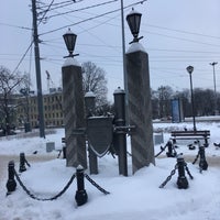 Photo taken at Памятный знак «Московская застава» by Natali on 1/19/2019