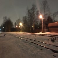 Photo taken at Ж/д платформа «Озерки» by Natali on 12/16/2017