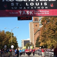 Photo taken at St. Louis Rock And Roll Marathon by Patty M. on 10/27/2013