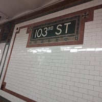 Photo taken at MTA Subway - 103rd St (1) by Beatriz B. on 1/13/2023