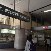 Photo taken at Toritsu-daigaku Station (TY06) by Atsushi S. on 5/12/2013