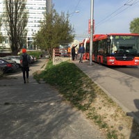 Photo taken at Prievozská (bus, trolleybus) by Jakub Z. on 4/7/2016