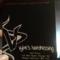 Photo taken at Vybe&amp;#39;s Hairdressing @ Bedok Interchange by Inah Q. on 10/24/2012