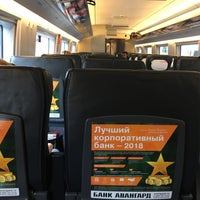 Photo taken at Поезд № 764 «Сапсан» Москва — Санкт-Петербург by Александр С. on 7/22/2018