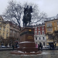 Photo taken at Halytska Square by Али А. on 12/25/2018