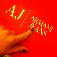Photo taken at Armani Jeans by Nikolaidi Ν. on 12/31/2013