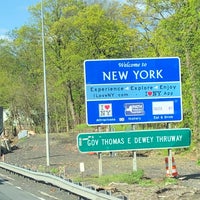 Photo taken at &amp;quot;Welcome to New York&amp;quot; Sign by Melanie R. on 4/27/2019