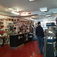 Photo taken at Downtube Bicycle Works by Rob R. on 4/20/2013