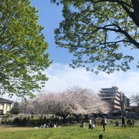 Photo taken at Johoku Chuo Park by Haruka H. on 4/7/2024