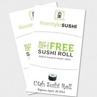 รูปภาพถ่ายที่ Freestyle Sushi โดย Justin J. เมื่อ 2/21/2014