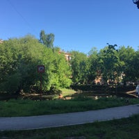 Photo taken at Цветковский (Коптевский) пруд by Darina V. on 5/24/2018