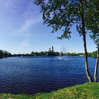 Photo taken at Фонтан на озере Сестрорецкий Разлив by Анастасия М. on 5/15/2016
