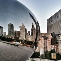 Photo taken at Cloud Gate by Anish Kapoor (2004) by Radim S. on 12/18/2015