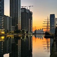 Photo taken at South Quay DLR Station by Toby H. on 10/3/2023