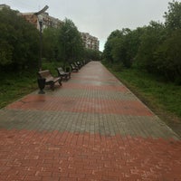 Photo taken at Парк на ул. Зои Космодемьянской by Yanna on 6/4/2016
