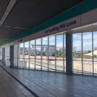 Photo taken at Pudding Mill Lane DLR Station by Kenneth M. on 6/17/2019