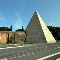 Photo taken at Piramide Cestia by Mario D. on 6/23/2023
