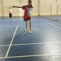 Photo taken at 71 Badminton court by Oraphan A. on 8/19/2016