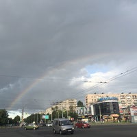Photo taken at Остановка «Метро Международная» by Sveta S. on 8/17/2016
