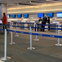 Photo taken at United Airlines Check-in by Hin T. on 3/8/2019