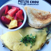 Photo taken at Petite Chou Bistro and Champagne Bar by Rachael L. on 3/5/2017