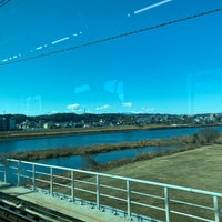 Photo taken at 京王相模原線 多摩川橋梁 by sorakunaoaka on 1/28/2023