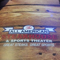 Снимок сделан в The All American Steakhouse &amp;amp; Sports Theater пользователем Bill H. 1/29/2016