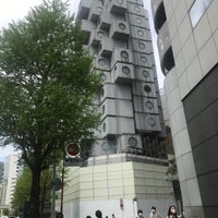 Photo taken at Nakagin Capsule Tower by HIЯOSHI on 4/17/2022