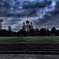 Photo taken at Стадион «Факел» by Yaroslav D. on 5/31/2016